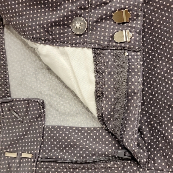 lee gray polka dots capri size 12 medium - Picture 4 of 14